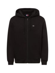 Tommy Jeans kurtka z kapturem Mężczyźni Bawełna czarny, S. Czarne kurtki Tommy Jeans, m, bez wzorów, z bawełny, z kapturem. Za 419.95 zł.
