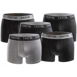 Tastiq Bokserki 5-pack Czarny/Szary S - 95% Bawełna. Czarne bokserki Attiq, m, bez wzorów, z bawełny. Za 165.99 zł.