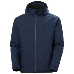 Kurtka wodoodporna z kapturem Helly Hansen HP Racing Lifaloft. Niebieskie kurtki Helly Hansen, s, bez wzorów, z materiału, z kapturem. Za 769.00 zł.