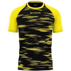 Givova Pixel Sport T-shirt 3XL Czarny-Żółty Unisex. Czarne t-shirty sportowe Givova, bez wzorów, z poliesteru, bez ramiączek, do piłki nożnej. Za 140.99 zł.