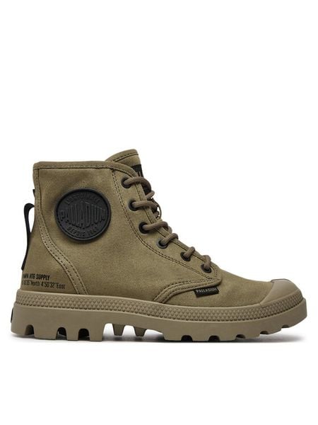 Palladium Trapery Pampa Hi Htg Supply 77356-308-M Zielony. Zielone trapery Palladium, z materiału, bez zapięcia. Za 449.99 zł.