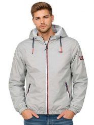 Geographical Norway Kurtka przejściowa "Bolby" w kolorze szarym rozmiar: S. Szare kurtki Geographical Norway, s, bez wzorów, bez kaptura. Za 158.10 zł.