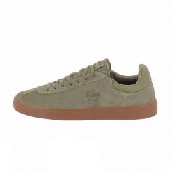 Buty męskie Lacoste BASESHOT 225 5 SMA. Brązowe buty sportowe casual LACOSTE, bez wzorów, bez zapięcia. W wyprzedaży za 379.00 zł.