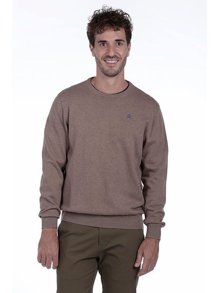 The Time of Bocha Sweter w kolorze jasnobrązowym rozmiar: M. Brązowe swetry nierozpinane The Time of Bocha, m, bez wzorów, z bawełny, bez kołnierzyka, bez ramiączek. Za 135.81 zł.