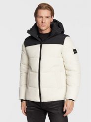 Calvin Klein Kurtka zimowa Crinkle Color Block K10K110337 Écru Regular Fit. Kurtki CALVIN KLEIN, na zimę, m, bez wzorów, z syntetyku, bez kaptura. Za 899.99 zł.