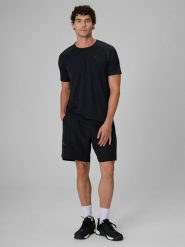 4F Spodenki treningowe szybkoschnące męskie - czarne XL. Czarne krótkie spodenki sportowe 4F, l, bez wzorów, z materiału, sportowe. Za 149.99 zł.