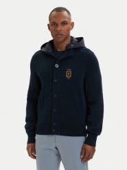 Aeronautica Militare Kurtka przejściowa 261AM1387UL00933 Granatowy Regular Fit. Niebieskie kurtki Aeronautica Militare, m, bez wzorów, z bawełny, bez kaptura. Za 959.99 zł.