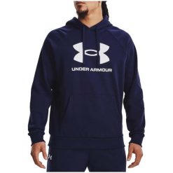 Bluza Męska Z Kapturem Nierozpinana Under Armour UA Rival Fleece Logo Xs. Niebieskie bluzy Under Armour, m, bez wzorów, z kapturem. W wyprzedaży za 157.99 zł.