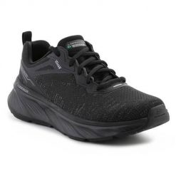 Buty do chodzenia męskie Skechers Edgeride Exxo. Czarne buty sportowe casual Skechers, bez wzorów, z materiału, bez zapięcia. Za 411.00 zł.