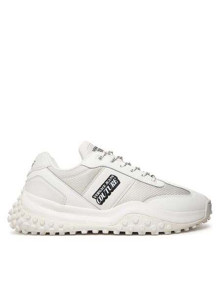 Versace Jeans Couture Sneakersy 80YA3SN4 Biały. Białe buty sportowe casual Versace Jeans Couture, bez wzorów, z jeansu, bez zapięcia. Za 593.99 zł.