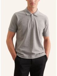 Seidensticker Koszulka polo w kolorze szarym rozmiar: L. Szare koszulki polo Seidensticker, l, bez wzorów, z bawełny, bez kołnierzyka, bez ramiączek. Za 87.45 zł.