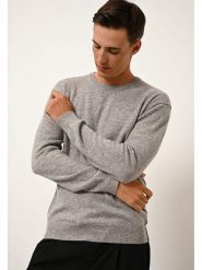 Just Cashmere Kaszmirowy sweter "Noe" w kolorze szarym rozmiar: L. Szare swetry nierozpinane Just Cashmere, l, bez wzorów, z kaszmiru, bez kołnierzyka, bez ramiączek. Za 456.99 zł.