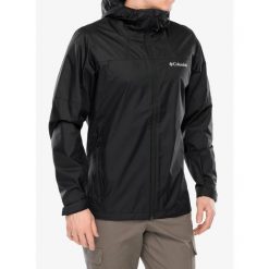 Kurtka przeciwdeszczowa męska Columbia Inner Limits III Jacket. Czarne kurtki Columbia, m, bez wzorów, bez kaptura. Za 387.99 zł.