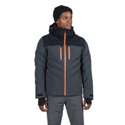 Kurtka narciarska męska Rossignol Blackside Puffy. Szare kurtki narciarskie i snowboardowe Rossignol, m, bez wzorów, narciarskie. Za 1,699.00 zł.