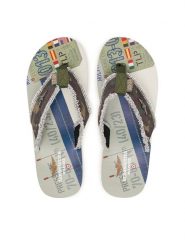 Aeronautica Militare Japonki 261SC0310UCT03593 Khaki. Brązowe japonki Aeronautica Militare, bez wzorów, z materiału. Za 189.99 zł.