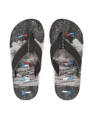 Tommy Jeans Japonki Tjm Elevated Beach Sandal EM0EM01561 Czarny. Czarne japonki Tommy Jeans, bez wzorów, z jeansu. Za 129.99 zł.