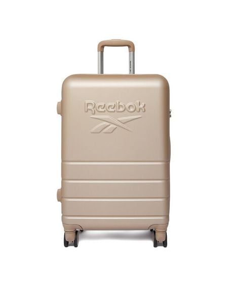 Reebok Walizka średnia CEO-RBK-WAL-001-07-CCC-M Beżowy. Brązowe walizki Reebok, bez wzorów, z tworzywa sztucznego, średnie. Za 299.99 zł.