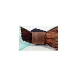 Mj009 Muszka mucha z naturalnego drewna z żywicą HANDMADE. Krawaty i muchy marki Szyjnica. Za 149.00 zł.