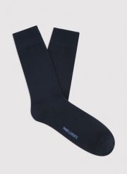 PAKO LORENTE - Gładkie granatowe skarpety męskie. Skarpety Pako Lorente, bez wzorów, z bawełny. Za 49.99 zł.