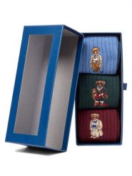 Polo Ralph Lauren Skarpety w 3-paku Mężczyźni niebieski|zielony|czerwony jednolity, ONE SIZE. Czerwone skarpety Polo Ralph Lauren, bez wzorów. Za 259.95 zł.
