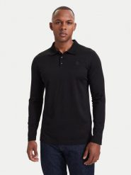 KARL LAGERFELD Polo 745000 564200 Czarny Regular Fit. Czarne koszulki polo KARL LAGERFELD, l, bez wzorów, z bawełny, bez kołnierzyka, bez ramiączek. Za 569.99 zł.