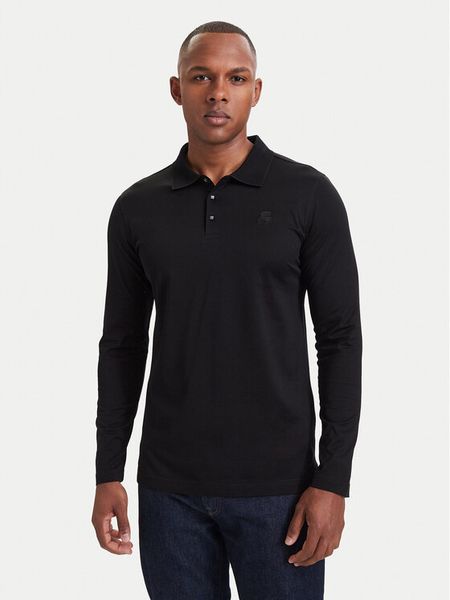 KARL LAGERFELD Polo 745000 564200 Czarny Regular Fit. Czarne koszulki polo KARL LAGERFELD, l, bez wzorów, z bawełny, bez kołnierzyka, bez ramiączek. Za 569.99 zł.