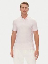 Tommy Hilfiger Polo MW0MW39994 Różowy Regular Fit. Czerwone koszulki polo Tommy Hilfiger, m, bez wzorów, z bawełny, bez kołnierzyka, bez ramiączek. Za 259.99 zł.