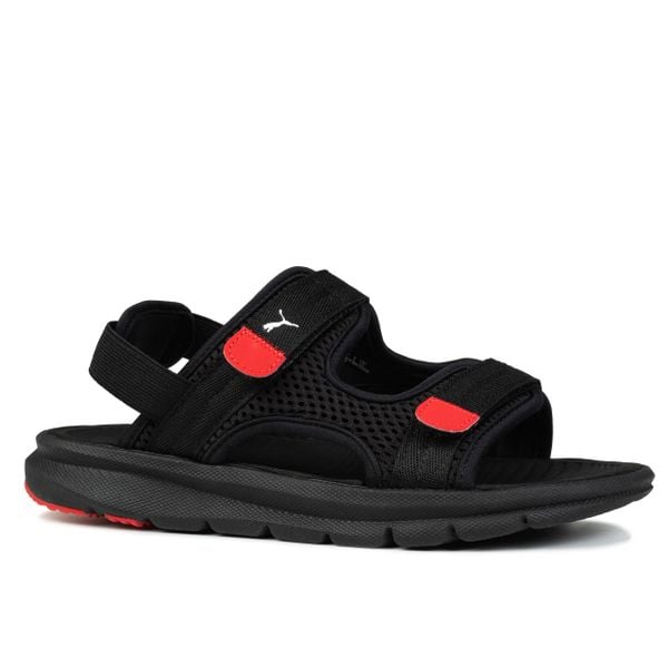 Sandały sportowe Puma EVOLVE SANDAL JR. Czarne sandały Puma, z materiału, bez zapięcia. Za 129.00 zł.