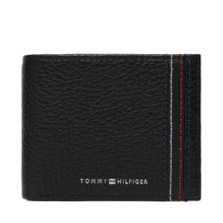 Portfel Tommy Hilfiger. Czarne portfele Tommy Hilfiger, bez wzorów. Za 249.99 zł.