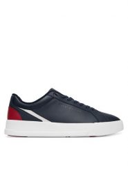 Tommy Hilfiger Sneakersy Th Court Premium FM0FM05879 Granatowy. Niebieskie buty sportowe casual Tommy Hilfiger, bez wzorów, ze skóry, bez zapięcia. Za 489.99 zł.