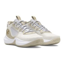 Buty koszykarskie Under Armour Lockdown 6. Białe buty do koszykówki Under Armour, bez zapięcia, do koszykówki. Za 319.00 zł.