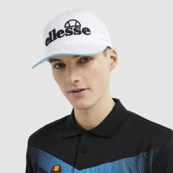 Czapka golfowa z płaskim daszkiem Ellesse Pineta. Białe czapki z daszkiem Ellesse, bez wzorów. Za 181.00 zł.