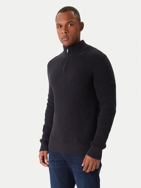 JOOP! Jeans Sweter Henrios 30047663 Granatowy Modern Fit. Niebieskie swetry rozpinane JOOP! Jeans, m, bez wzorów, z bawełny, bez kołnierzyka, bez ramiączek. Za 779.99 zł.
