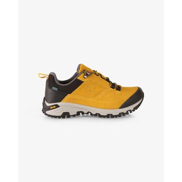 Niskie buty outdoorowe unisex Kilpi ANAK LOW WP-U. Żółte buty trekkingowe Kilpi, bez wzorów, z nylonu, bez zapięcia. Za 835.17 zł.