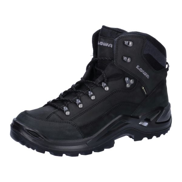 Buty trekkingowe męskie Lowa Renegade Gtx Mid. Czarne trekkingi Lowa, bez wzorów, z materiału, za kostkę, bez zapięcia. Za 749.99 zł.