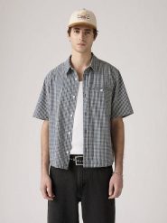 Levi's Koszula w kolorze niebiesko-białym rozmiar: L. Niebieskie koszule Levi's®, l, bez wzorów, z bawełny, bez kołnierzyka, bez ramiączek. Za 116.45 zł.
