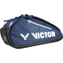 Torba na rakietę do badmintona Victor Doublethermobag 9115 B. Niebieskie torby na ramię Victor, bez wzorów, z materiału, na ramię, bez dodatków. Za 309.99 zł.