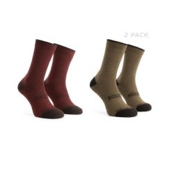 Skarpetki zimowe unisex Rogelli Merino z owczej wełny 2-pack. Brązowe skarpety Rogelli, bez wzorów, z elastanu. Za 76.00 zł.