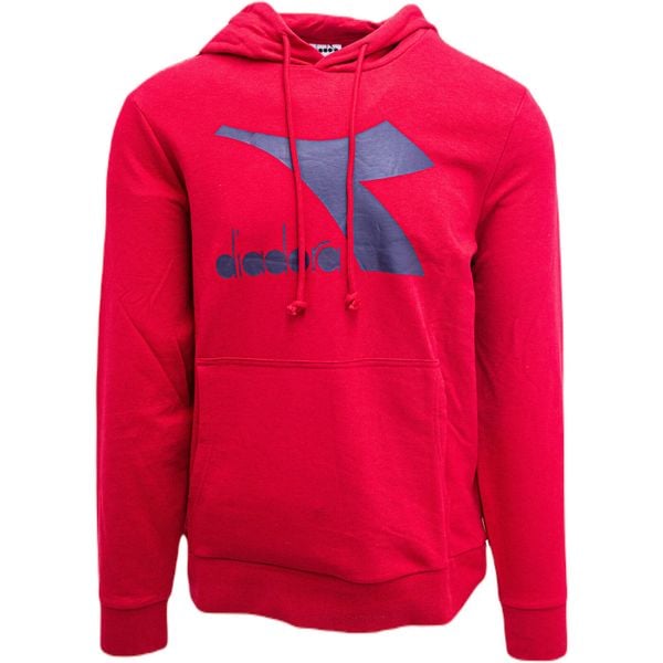 Bluza z kapturem męskie Diadora Big Logo. Czerwone bluzy z kapturem Diadora, m, bez wzorów, z bawełny, z kapturem. Za 190.00 zł.