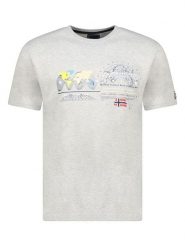 Geographical Norway Koszulka "Jelsea" w kolorze szarym rozmiar: S. Szare bezrękawniki Geographical Norway, s, bez wzorów, z bawełny, bez kołnierzyka, bez ramiączek. Za 60.99 zł.