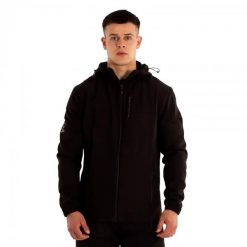 Softshell Willian Martin Stone Black. Czarne kurtki przeciwdeszczowe Softee, bez wzorów, z polaru, bez kaptura. Za 297.99 zł.