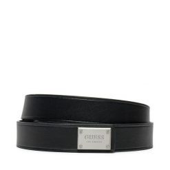 Pasek Męski Guess. Czarne paski Guess, z aplikacjami. Za 219.99 zł.