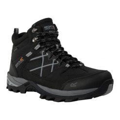 Męskie Buty Do Chodzenia Samaris III. Brązowe buty turystyczne Regatta, bez wzorów, z gumy, bez zapięcia, trekkingowe. Za 386.99 zł.
