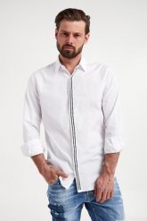Koszula męska DSQUARED2. Koszule Dsquared2, m, bez wzorów, bez kołnierzyka, bez ramiączek. W wyprzedaży za 1,071.85 zł.