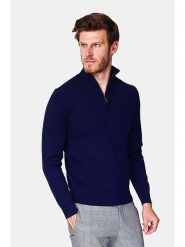 C& Jo Sweter w kolorze granatowym rozmiar: 46. Niebieskie swetry nierozpinane C& Jo, bez wzorów, bez kołnierzyka, bez ramiączek. Za 165.99 zł.