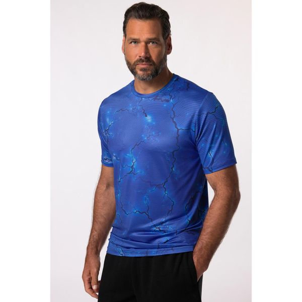 Męski T-shirt funkcyjny Iron Anvil fitness rękaw 1/2 szybkoschnący. Niebieskie bluzki z długim rękawem JAY-PI, m, bez wzorów, z elastanu, bez kołnierzyka, bez ramiączek. W wyprzedaży za 143.99 zł.