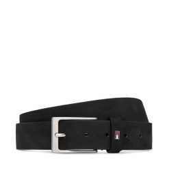 Pasek Tommy Hilfiger. Czarne paski Tommy Hilfiger, bez wzorów, z nubiku. Za 249.99 zł.