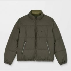 Kurtka Volcom Fillmore Jkt Oliwkowa. Zielone kurtki Volcom, bez wzorów, bez kaptura. Za 761.36 zł.