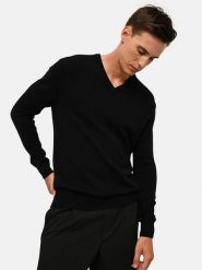 Just Cashmere Kaszmirowy sweter "Nathan" w kolorze czarnym rozmiar: M. Czarne swetry nierozpinane Just Cashmere, m, bez wzorów, z kaszmiru, bez kołnierzyka, bez ramiączek. Za 565.99 zł.