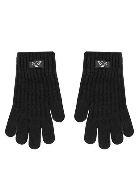 Kappa Rękawiczki CEO-KAP-U6-002-AW25 Czarny. Czarne rękawiczki Kappa, bez wzorów, z dzianiny. Za 39.99 zł.